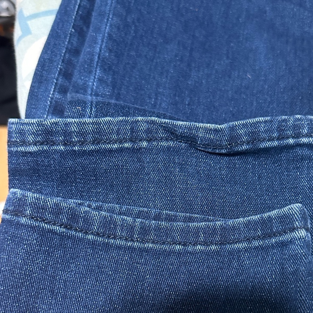 Maeve Anthropologie High Rise Slim Straight Jeans Women’s 10/12 Dark Wash Ankle - Picture 7 of 11